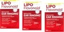 Lipo-Flavono Plus Diyeter Supplement, For Ear Health 100 ea Pack of 3