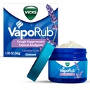 Vicks VapoRub, Lavender Scent, Cough Suppressant, Topical Chest Rub & Analgesic Ointment, Medicated Vicks Vapors, Aches & Pains, 1.76oz