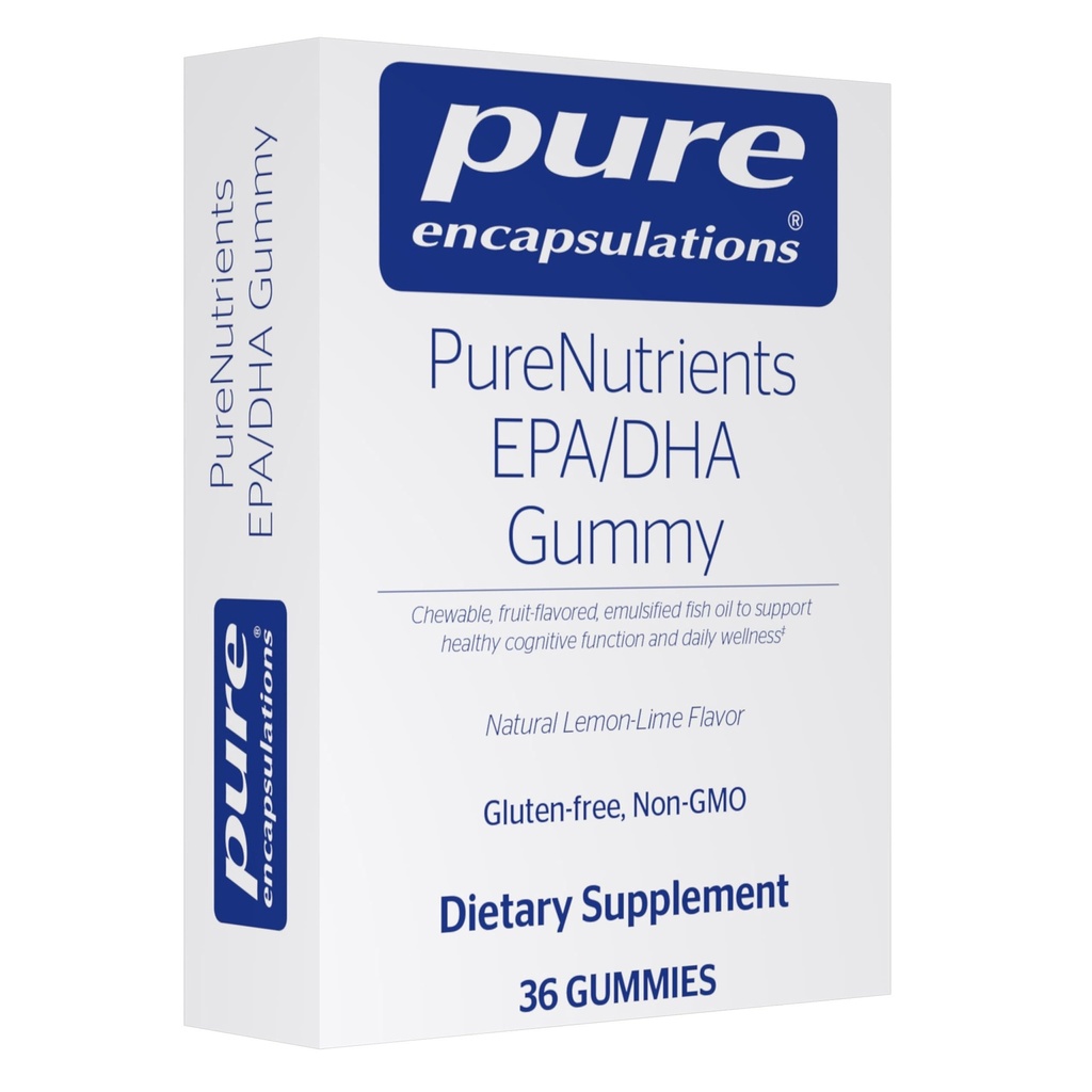 Pure Encapsulations PureNutrients EPA/DHA Gummy | Gummy Soft Chew to Support Health Cognitive Function and Daily Wellness | 36 Gummies | Natural Lemon-Lime Flavor