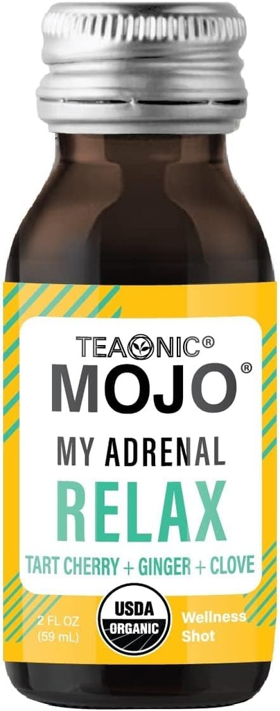TEAONIC Adrenal and Immune Support Wellness Shots Combo, Pack of 24 Wellness Shots - Το Adrenal Mojo μου και η Ασυλία μου Mojo