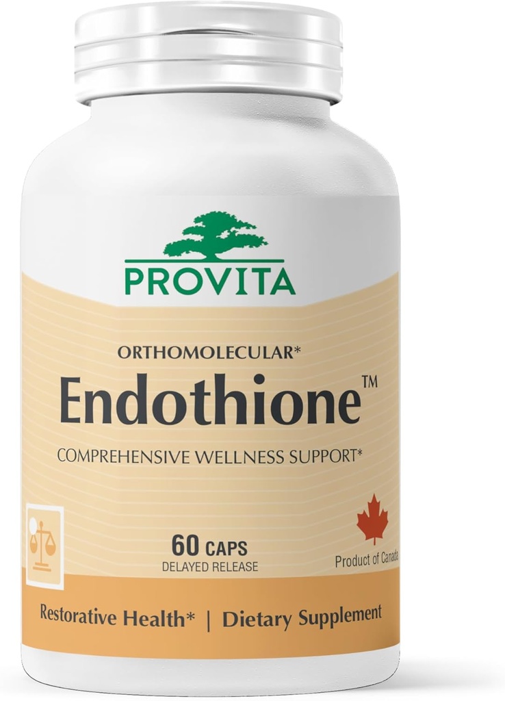 PROVITA Endothione | Glutathione ATM | Supports Natural L-Glutathione Production | Precursors with çinko, Selenium & Probiyotik | Detox Support | Immune Health | Liver Function | 60 Veg Capsules