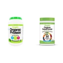 Orgain Organic Plant Based Protein Powder + Superfoods Greens Powder Bundle (1,59lb + 0,62lb)