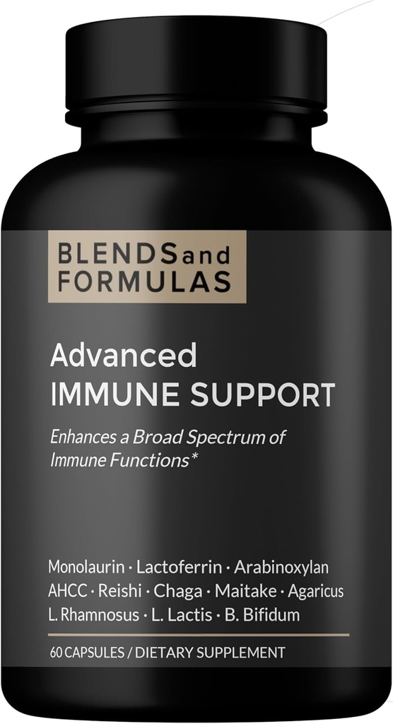 Immune Support ( Monolaurin, Lactoferrin, Mushrooms and Probiyotiks)