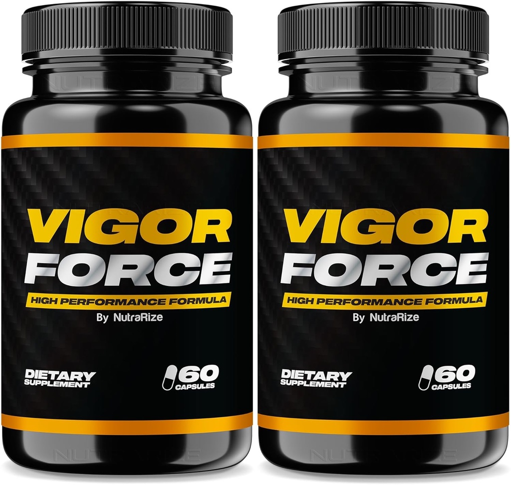 NutraRize (Erkekler için 2 Vigor Force, High Performance Male Capsules, All Natural Diyetary Supplement for General Health and Wellness, Resmi Pills 50 İnceleme (120 Capsules)