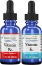 HoneyCombs Vitamin B6 & K1 Drops - Vegan için Sıvı Pyridoksie & Vitamin K Ekstraksiyonlar, Destekler Genel Sağlık, Non-GMO Sıvı Vitamini, 1 fl oz Her Şey
