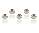 Resound Sure Fit Hearing Aid Domes Smoky Gray Tips Ear Pieces Comfortable for Open Fit BTE Sound Amplifier PSAP Kit Invisible 10mm (L x 5)