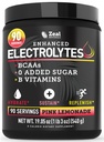 Zeal Naturals Electrolyte Toz Kurtarma İçgörü (90 Hizmetler | Pink Lemonade) w 0 Sugar +BCAAs +B-Vitamins Electrolyte Supplement w Pids çinko & Magnezyum for Hydration - Keto Electrolytes