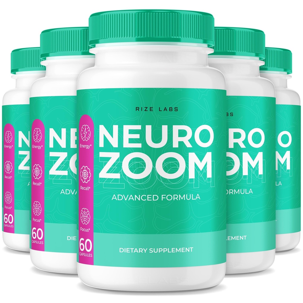(5 Pack) Nöro Zoom Tamam, Nöro Zoom Organik Hafıza Formula'i Destekleme, Beyin Sissinin Olumsuz Etkilerini Azmak için Nöro Zoom, Memory'ı güçlendirmek için kullanılır, NeuroZoom değerlendirmeleri (300 Capsules)