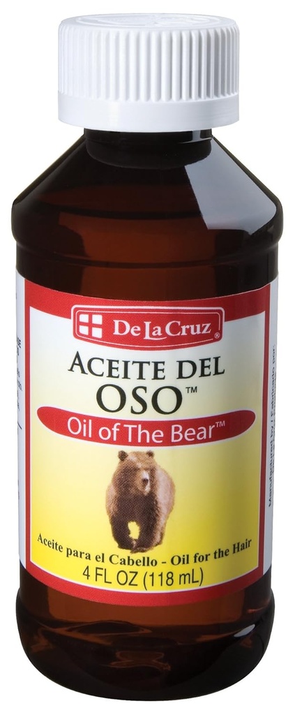 Erkekler için Ayı Ayı Ayırma Petrolü - Saç için Brillantine, Mustache ve Beard - Aceite del Oso