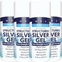 Colloidal Silver Gel Ekstra Güçlü - 35ppm Aktif Colloidal Silver Gel maksimum Potency - ABD'de Made in a 4 Pack