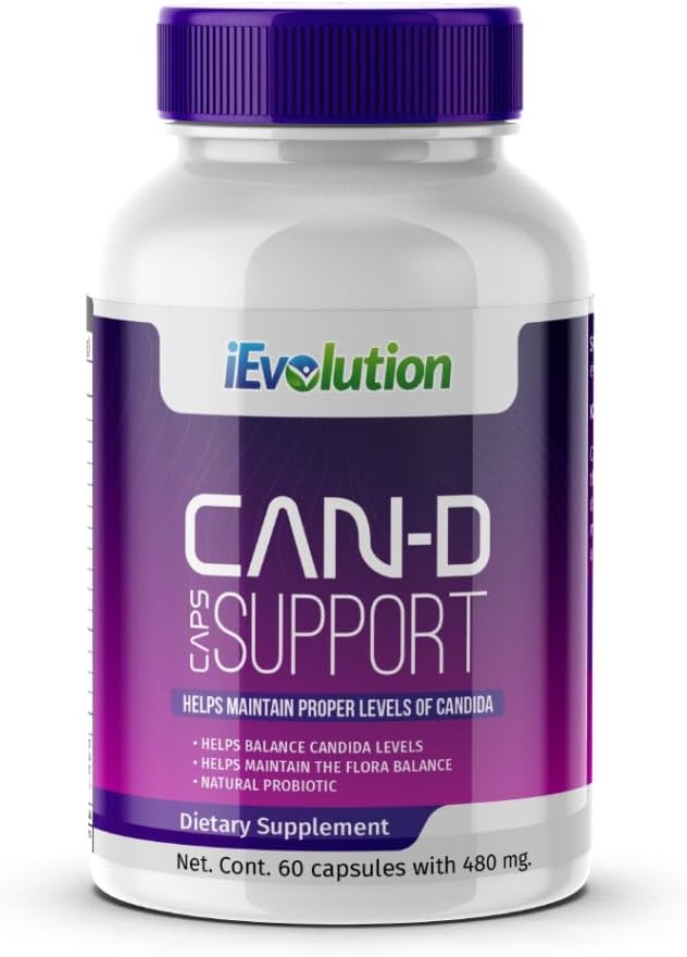 Can-D Caps Advanced Candida Control Supplement: Immune & Digestive System Support with Natural Garlic, Cat's Claw, Ginger,uba & Magnezyum - Fungicidal & Health Improvement Formula