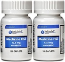 Meclizine 12.5 mg Antiemetic, Motion Sickness 100 Caplets PACK of 2