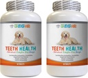 Dog Breath Tablets - Advanced Teeth Health for Dogs - Fights Bad Breath - Best Looking Gums and Teeth - Vitamin c for Dogs Pills - 120 Tablets (2 Bottles)