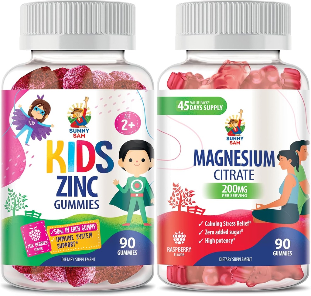 Çocuklar ve Yetişkinler için yetişkinler için Magnezyum Gummies. 200 mg - Calm Magnezyum Chews - Mood & Muscle Support için Magnezyum Citrate Chewable Supplement. Immune Support için çinko Chewable Gummy -