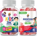 Çocuklar ve Yetişkinler için yetişkinler için Magnezyum Gummies. 200 mg - Calm Magnezyum Chews - Mood & Muscle Support için Magnezyum Citrate Chewable Supplement. Immune Support için çinko Chewable Gummy -