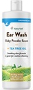 NaturVet Ear, Köpekler ve Kediler için Sıvı Tamamı Yıkamak – Pet Health Supplement Cleans Dog, Cat Ear Canals – Aloe, Tea Tree Oil – Helps remove Pet Ear Wax, Dirt, Debris – 16 Oz.