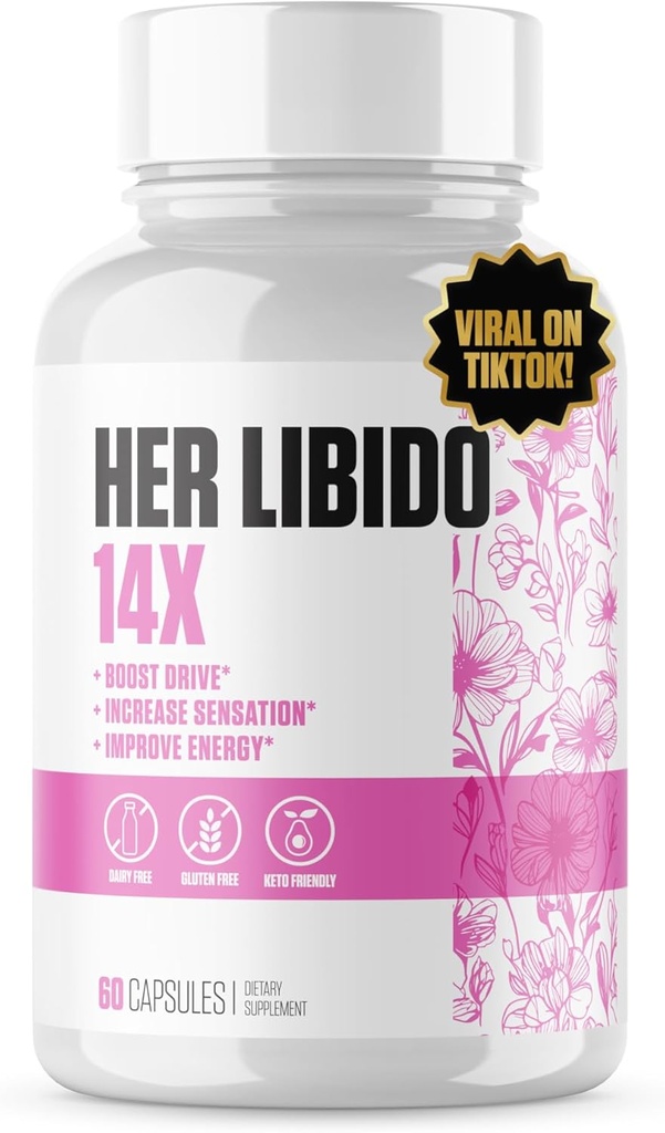 EPN Supplements Her Libido 14x Ekstra Kuvveti | #1 Kadın Yenilikçilik ve Enerji Tasarrufu Drive,Boost Mood,Balance Hormonlar w / BioPerine,Ashwagandha,Maca Root + 11 More - 60 Pills