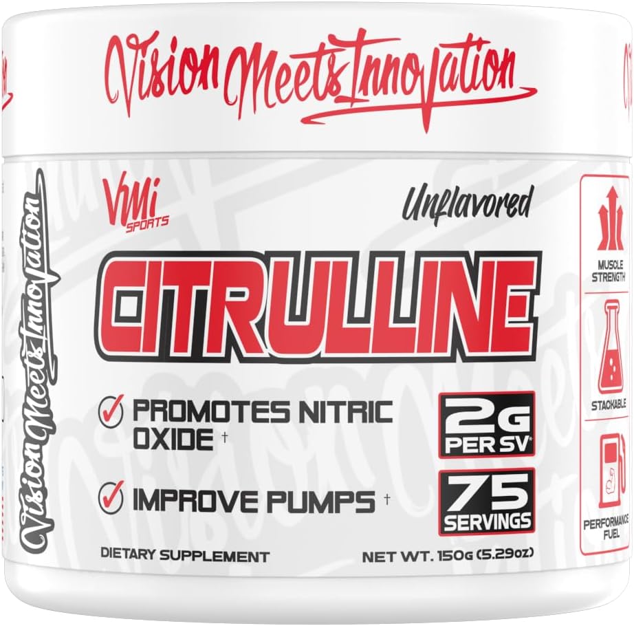 VMI Sports Κιτρουλλίνη Άγευστη σκόνη Pure L-Citrulline 