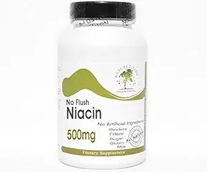 No Flush Niacin 500 mg - 200 Capsules - Nomixs - Naturetition Supplements