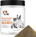 Dog & Cat için Kelp Toz - Organik Deniz Kelp Supplement Granules Toz (16 Oz, 1 Pound)