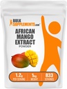 BulkSupplements.com Afrika Mango Türlü Toz - Irvingia Gabonensis, Afrika Mango Toz - Gluten Free, 1.2g per Service, 1 kg (2.2 lbs) (Pack of 1)