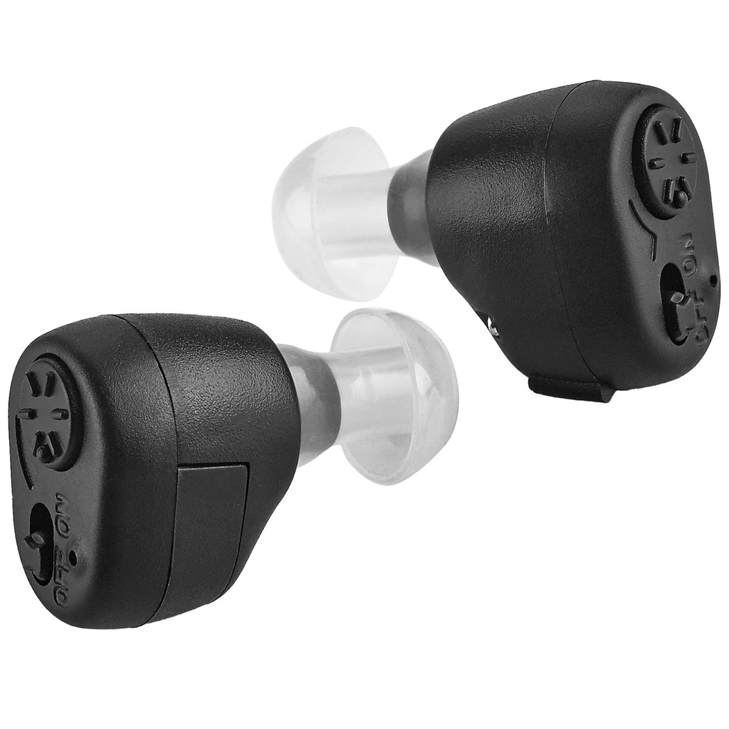 Digital - In-Canal (ITC) Kulak Cihazlarının Pair, Doktor Yetişkin ve Gelişmiş Set için Tasarlanmış Kişisel, (Black)