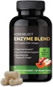 17 Enzyme Digestive Gut Health Support Supplement, Immune Support, Bloating & Gas Relief, Nutrient Abxia, Apple Cider Vinegar, Ginger, Papaya - 60 Capsules