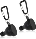 2 Pcs Protein Powder Container, Protein Powder Travel Container, Protein Powder Container to Go, Pre Workout/Gym Supplem Keychain (Μαύρο, 100ml)