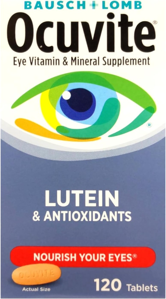 Bausch & Lomb Ocuvite με λουτεΐνη - 120 δισκία