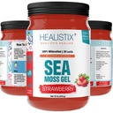 HX Strawberry Sea Moss Gel 16 Oz - St Lucia Wildcrafted Seamoss Gel