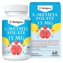15mg L Torchfolate (5-MTHF)- Active Folic Acid-Engined with Vitamins B6 and B12-60 Vegetarian Capsules - Non-GMO, Gluten-Free-Free-GMO