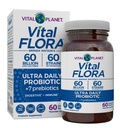Vital Planet - Vital Flora Ultra Daily Probiotic 60 Billion CFU, Diverse Strains, Organic Prebiotics, Immune Support, Bloating Relief, Digestive Health Probiotics για γυναίκες και άνδρες 60 κάψουλες