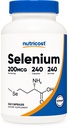 Nutricost Selenium 20006, 240 Vegetarian Capsules, Non-GMO, Gluten Free L-Selenomethionine