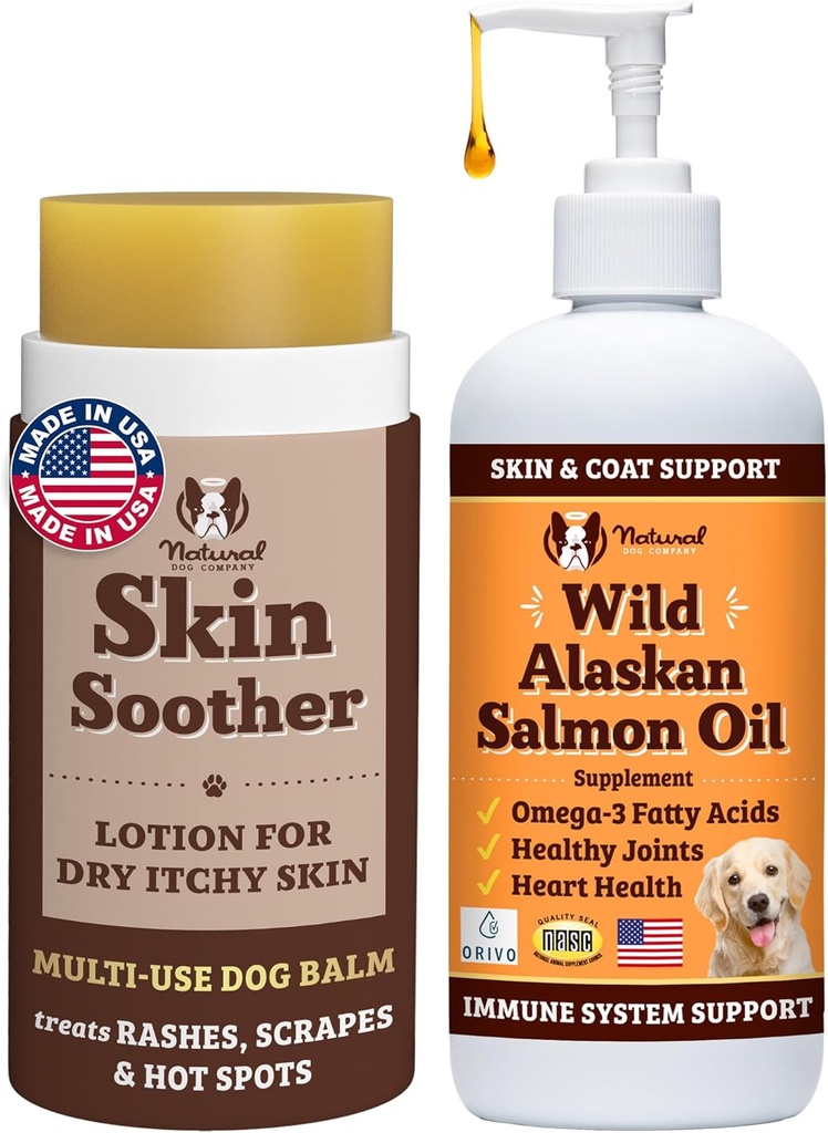 Doğal Köpek Şirketi Sağlıklı Cilt Paketi, Sağlıklı Cilt ve Relieves Kuru Destek, Itchy Skin, Köpekler için Antivirüs Yardımı
