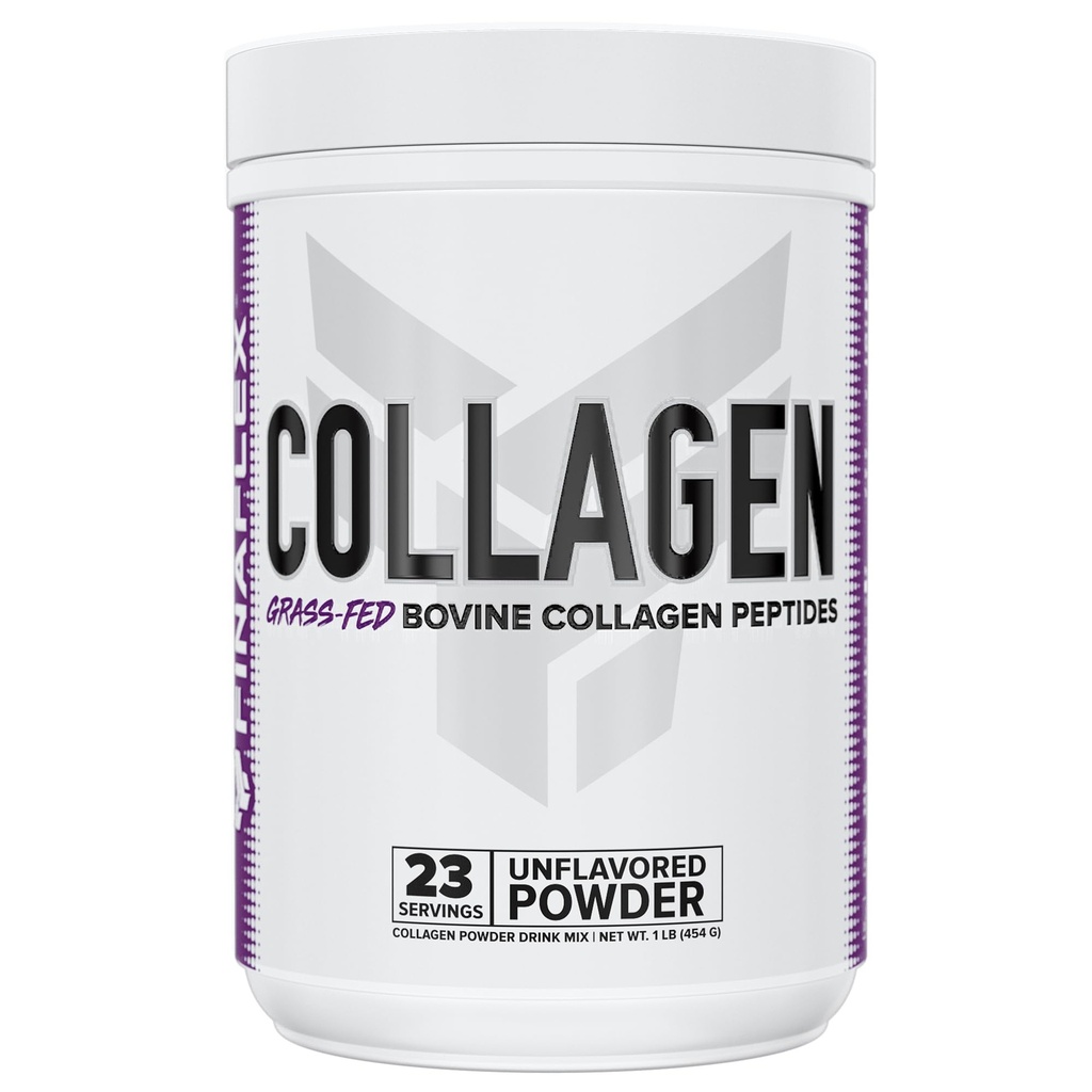 FINAFLEX Pure Collagen, Unflavored - 1 lb - Saç Saç, Skin, Nails & Ortaklar - 19g of Grass-Fed Bovine Collagen Per Per - 23 Hizmet