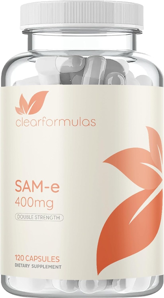 Bioactive SAM-e 400mg - High Strength SAM-e Supplement with Biologically Active S,S Form for Liver and Mood Support - Vegan Non-GMO Preservative Free - Made in The US (120 Servings)