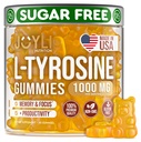 Joyli L Tyrosine Gummies 1000MG - L-Τυροσίνη συμπλήρωμα για τα παιδιά και ενήλικες - Ηρεμία & Εστίαση Gummies για τον εγκέφαλο, τη μνήμη, τη διάθεση, και την ενέργεια - 500mg L-Τυροσίνη σκόνη ανά ούλα - Vegan, χωρίς γλουτένη