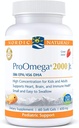 Nordic Naturals ProOmega 2000 Jr., Strawberry Flavor - 60 Soft Gels - 1120 mg Omega-3 - Ultra Poent Fish Oil - EPA & DHA - Προάγει τον εγκέφαλο, την καρδιά, & την ανοσοποιητική υγεία - Μη ΓΤΟ - 30 Υπηρεσίες