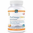 Nordic Naturals ProOmega 2000 Jr., Strawberry Flavor - 60 Soft Gels - 1120 mg Omega-3 - Ultra Potent Fish Oil - EPA & DHA - Beyin, Kalp ve Immune Health - Non-GMO - 30 Hizmet