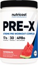 Nutricost Pre-Workout, Watermelon, 30 Hizmet, Vegetarian, Non-GMO ve Gluten Free (Pre-X)