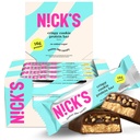 Nick's Protein Bars Crispy Cookie Chocolate, High Protein, Low Calories, Low Carb, Keto Friendly Snacks No Added Sugar (Multipack 12 bars x 50g), Crispy Cookie flavor