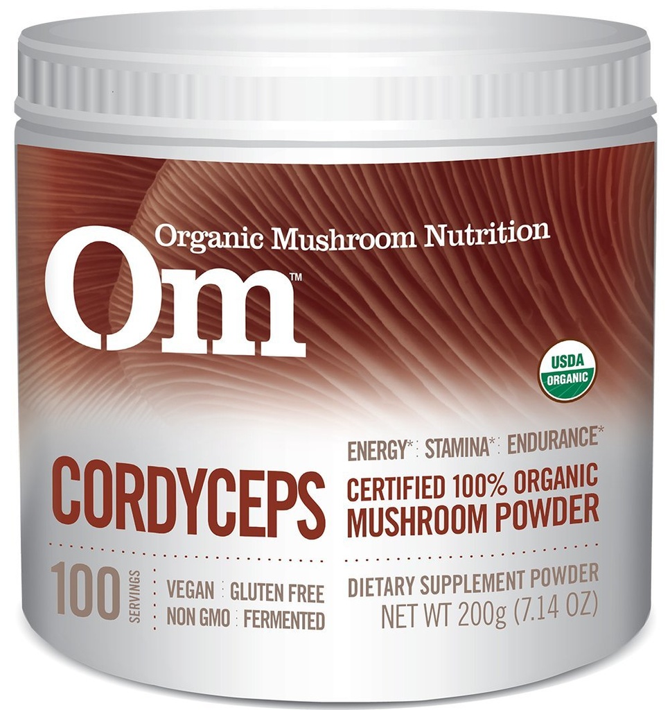 Om Organik Mushroom Superfood Toz, Cordyceps, 100 Hizmet, Enerji ve Endurance Desteği Tamam, 7.05 Ounce (Pazar 1)