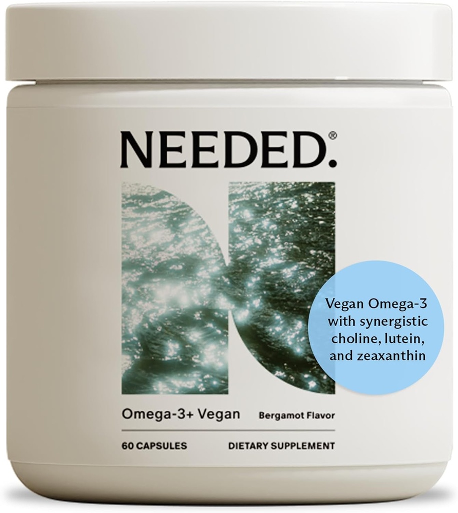 Χρειάζεται. Prenatal Omega-3 - Δόση υψηλής ισχύος του Sustainablely Soured Fish Oil, Bergamot Flavor, 1000mg DHA, 1000mg EPA, εγκιβωτισμένο σε ένα Gelatin-free, Plant-based Softgel Shell, 30-Day Supply