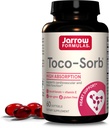 Jarrow Formulas® Toco-Sorb Καρδιαγγειακή Υγεία και λειτουργία του εγκεφάλου Υποστήριξη, Υψηλή Φόρμουλα Απορρόφησης, Tocotrienol-Tocopherol Complex και Βιταμίνη Ε, 60 Softgels, 30 ημέρες προσφοράς
