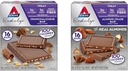 Atkins Endulge Treat Bars, Crunchalicious & Almond Craze Flavors, 1-2g Net Carbs, 1g Sugar, Good Fiber Source, Keto Friendly, 16 Count
