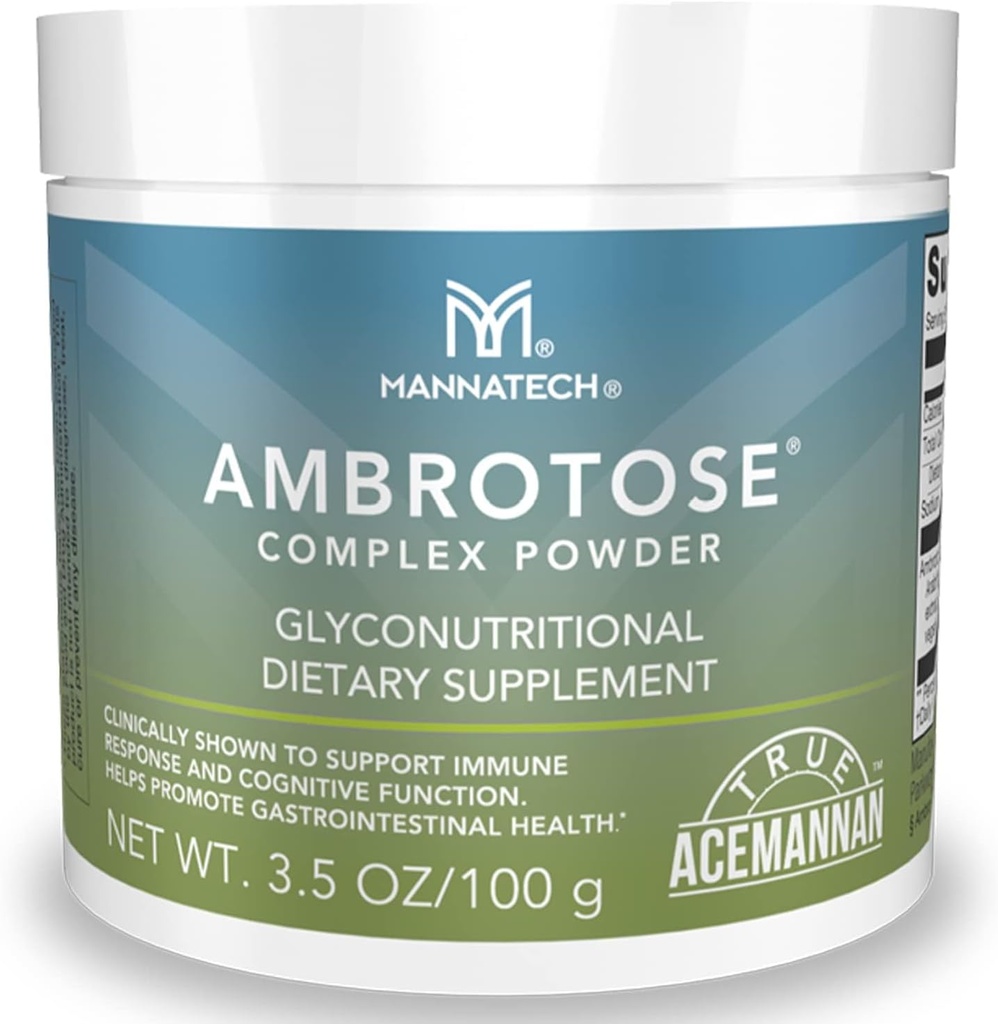 Mannatech Ambrotose Kompleksi Immune Support Supplement, Supports Cell-to-Cell İletişim ve Mannatech Ambrotose Kompleksi Immune Support Supplement, Supports Cell-to-Cell Communication and a reliable Immune Defense, with Manapol Toz - 100% Aloe Vera Supplement 25 Days Supply