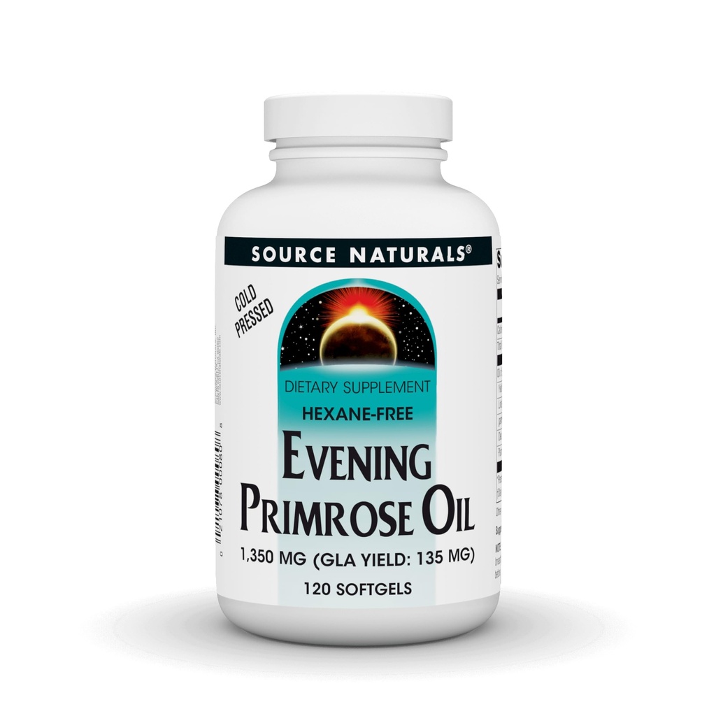 Source Naturals Evening Primrose Oil, Hexane Free, Ψυχρή πίεση* - 1350mg, 120 Softgels