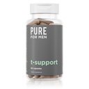 Erkekler için Saf T-Depre | Vejetaryen Total Support for Men with Maca, Vitamin D, & Ashwagandha, Muscle Health | Endurance, Strength, Focus, & Energy Support | 60 Capsules