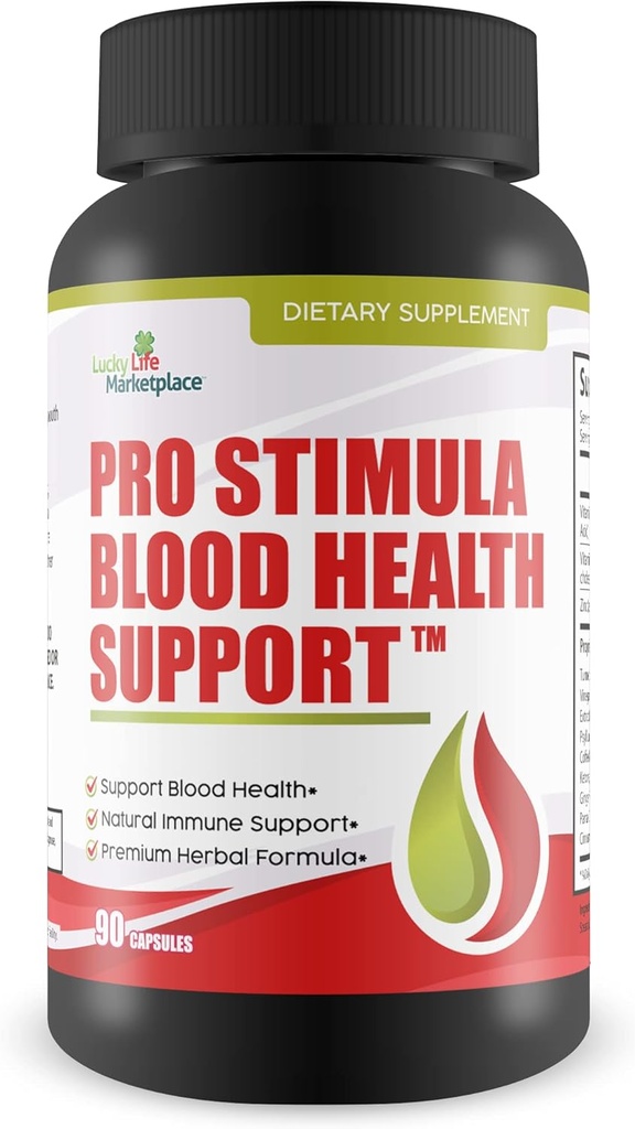 Pro Stimula Blood Health Support - Premium Berberine Formula with Cinnamon, & Ginger - Προώθηση Παγκρέας Υγεία & Νεφρική Υγεία - Υποστήριξη Υγιεινή ροή αίματος - Ψευδάργυρος Φυσική Ανοσοποιητική Υποστήριξη