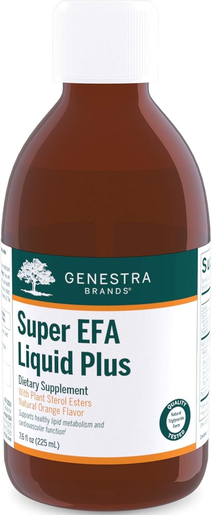 Genstra Brands Super EFA Liquid Plus | Essential Fatty Acid Formula with Plant Sterols | 7.6 fl. oz.
